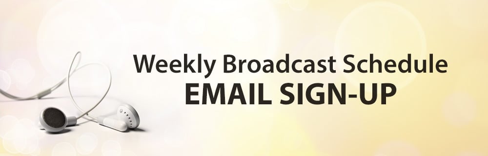 Weekly Broadcast Schedule from Tony Evans