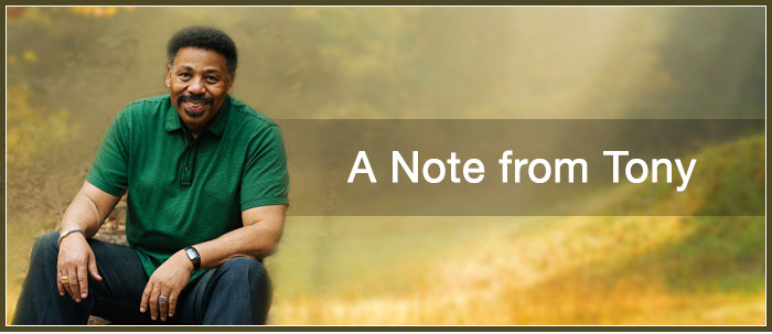 A Note from Tony