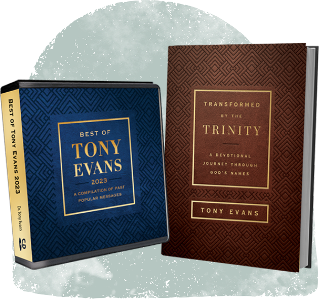 Current Offer: Best of Tony Evans 2023 CD Series (10 CDs & 10 MP3s) AND Transformed by the Trinity Devotional