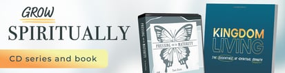 Current Offer: Pressing on to Maturity CD series AND Kingdom Living book