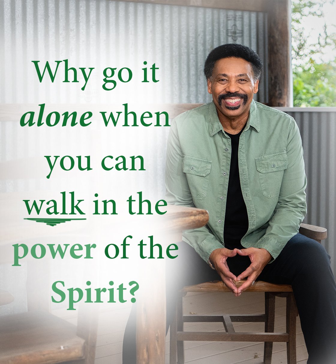 Why go it alone when you can walk in the power of the Spirit?
