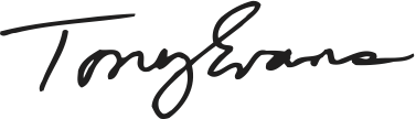 Tony Evans signature