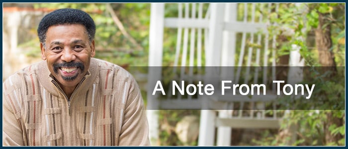 A Note from Tony
