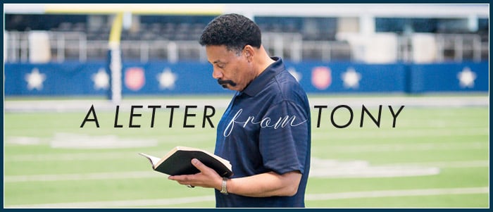A Note from Tony