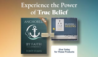 Experience the Power of True Belief with our current offer: Believing is Seeing CD Series + Anchored by Faith book