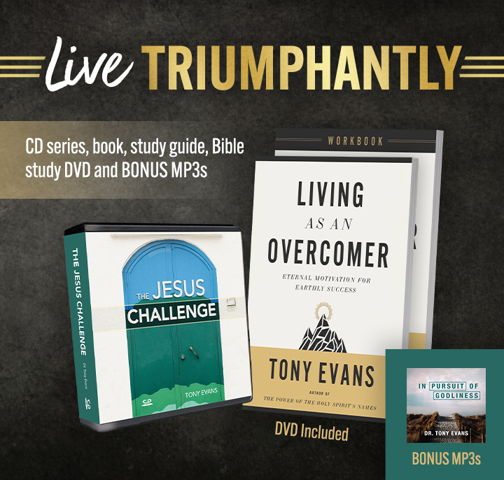 Current Offer: The Jesus Challenge CD series AND Living as an Overcomer book